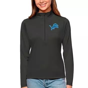 Толстовка Antigua Detroit Lions, угольный