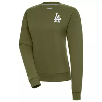 Толстовка Antigua Los Angeles Dodgers, оливковый