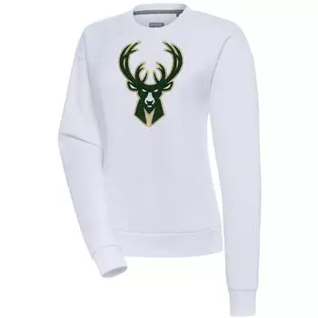 Толстовка Antigua Milwaukee Bucks, белый