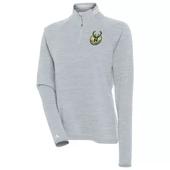 Толстовка Antigua Milwaukee Bucks, серый