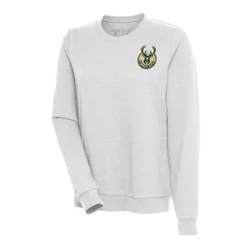 Толстовка Antigua Milwaukee Bucks, серый