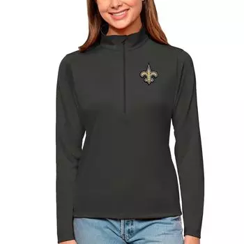 Толстовка Antigua New Orleans Saints, угольный