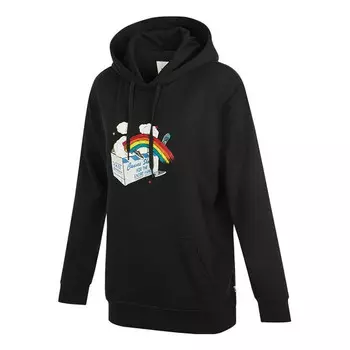 Толстовка ap mellifluus po hoodie 'black white' Vans, черный