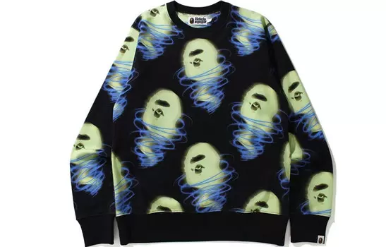 Толстовка Ape Head Series для мужчин A Bathing Ape, черный