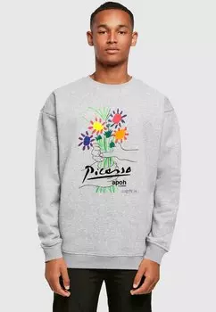 Толстовка APOH - PICASSO FLOWERS OF PEACE CREWNECK Merchcode, серый