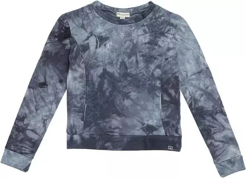 Толстовка Appaman Feature Crew Neck Sweatshirt, цвет Pewter Tie-Dye