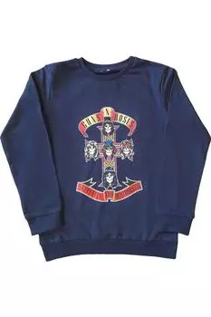 Толстовка Appetite For Destruction Guns N Roses, синий