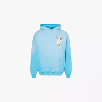 Толстовка Archangel большого размера из хлопкового трикотажа Represent, синий