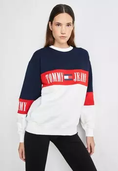 Толстовка ARCHIVE CREW Tommy Jeans, тёмно-синий/мульти