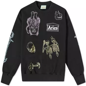 Толстовка Aries Cybin Crew Sweat