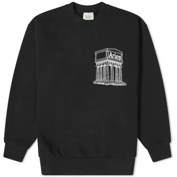 Толстовка Aries Mega Temple Crew Neck, черный