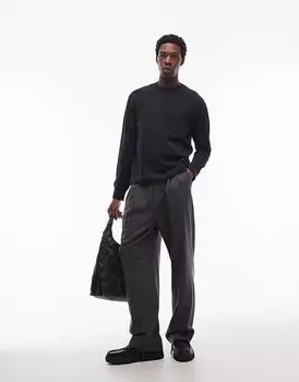 Толстовка ARKET из махрового трикотажа с карманом темно-синего цвета