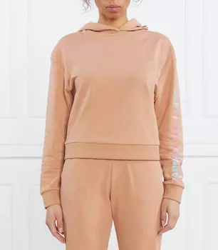 Толстовка Armani Exchange Cropped Fit, кэмел