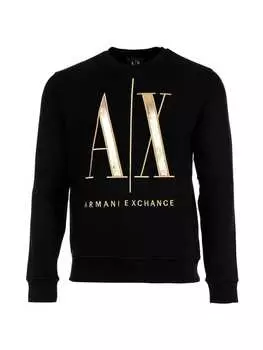 Толстовка Armani Exchange, цвет schwarz/gold