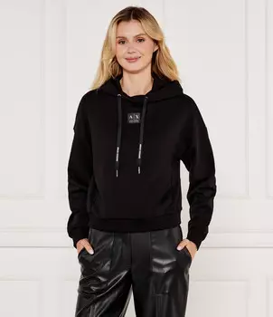Толстовка Armani Exchange Loose fit, черный