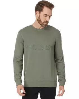 Толстовка Armani Exchange Milano/Ny Logo Crew Neck Sweatshirt, цвет Agave Green