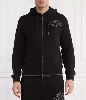 Толстовка Armani Exchange на молнии, черный