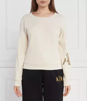 Толстовка Armani Exchange Regular Fit, кремовый
