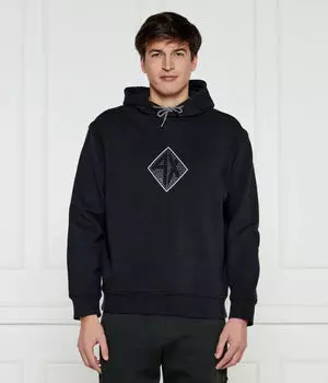 Толстовка Armani Exchange Regular Fit с капюшоном, черный