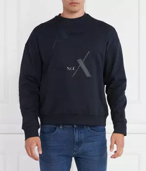 Толстовка Armani Exchange Regular Fit, синий