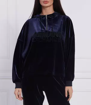 Толстовка Armani Exchange regular fit, темно-синий