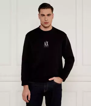 Толстовка Armani Exchange с круглым вырезом, черный
