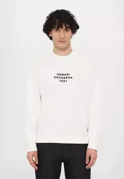 Толстовка Armani Exchange, слоновая кость