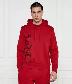 Толстовка Armani Exchange свободной посадки, красный