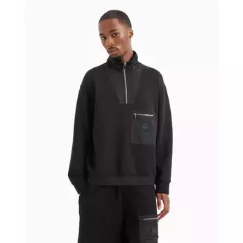 Толстовка Armani Exchange XM000083_AF10818 half zip, черный