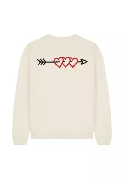 Толстовка ARROW BACK EMBROIDERY UNISEX Mira Paris, кремовый