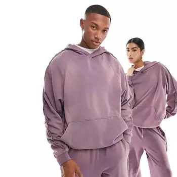 Толстовка Asos Design Co-Ord Oversized, фиолетовый