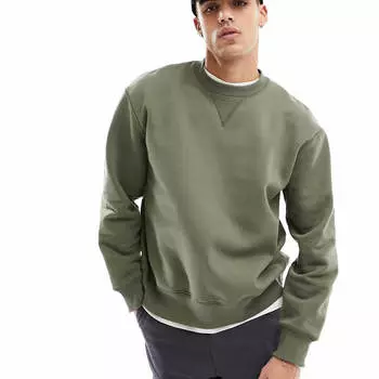 Толстовка Asos Design Heavyweight Oversized, зеленый