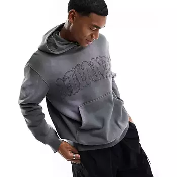 Толстовка Asos Design Oversized Heavyweight, серый