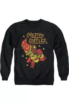 Толстовка Atari Crystal Bear для взрослых с круглым вырезом Gildan, черный