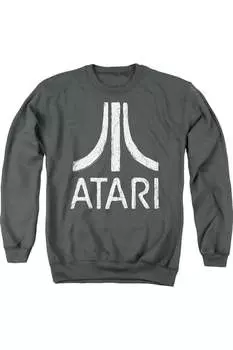 Толстовка Atari Rough Logo для взрослых с круглым вырезом Gildan, цвет charcoal