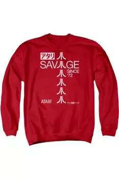 Толстовка Atari Savage 72 для взрослых с круглым вырезом Gildan, красный