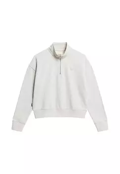 Толстовка ATHLETIC ESSENTIALS HALF ZIP Superdry, светло-серый