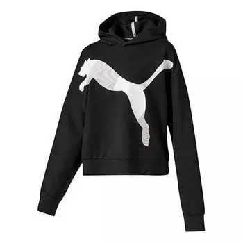 Толстовка athletic hoodie 'black' Puma, черный