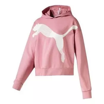 Толстовка athletic hoodie 'pink' Puma, розовый