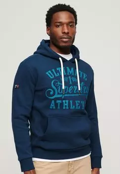 Толстовка ATHLETIC SCRIPT EMBROIDERED GRAPHIC Superdry, синий
