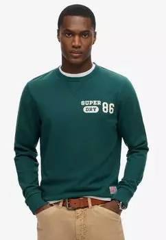 Толстовка ATHLETIC Superdry, зеленый