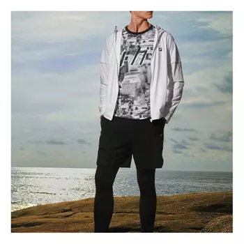 Толстовка athletics knit running sports jacket white Fila, белый