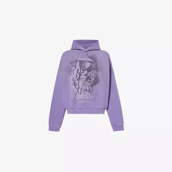 Толстовка Atlas oversize из хлопкового трикотажа Represent, фиолетовый