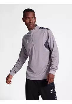 Толстовка AUTHENTIC HALF-ZIP TRAININGSPULLOVER Hummel, цвет grey melange
