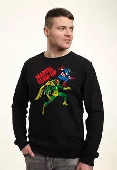 Толстовка AVENGERS CLASSIC CAP & VISION Marvel, черный