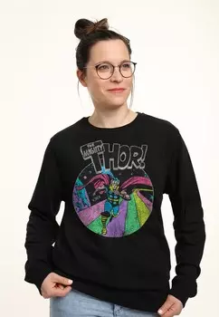 Толстовка AVENGERS CLASSIC GRUNGE THOR Marvel, черный