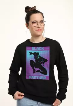 Толстовка AVENGERS CLASSIC HALFTONE PANTHER Marvel, черный