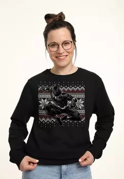 Толстовка AVENGERS CLASSIC PANTHER HOLIDAY Marvel, черный