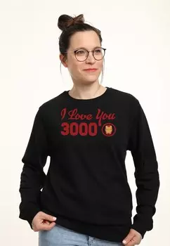 Толстовка AVENGERS ENDGAME I LOVE YOU ICON Marvel, черный