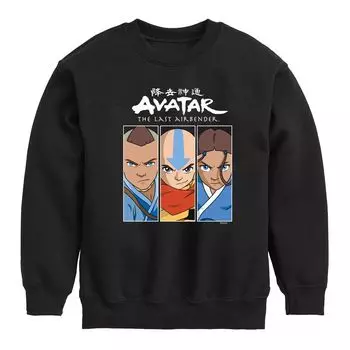 Толстовка «Аватар: последний маг воздуха» для мальчиков 8–20 лет «Сокка Аанг Катара» Licensed Character, черный